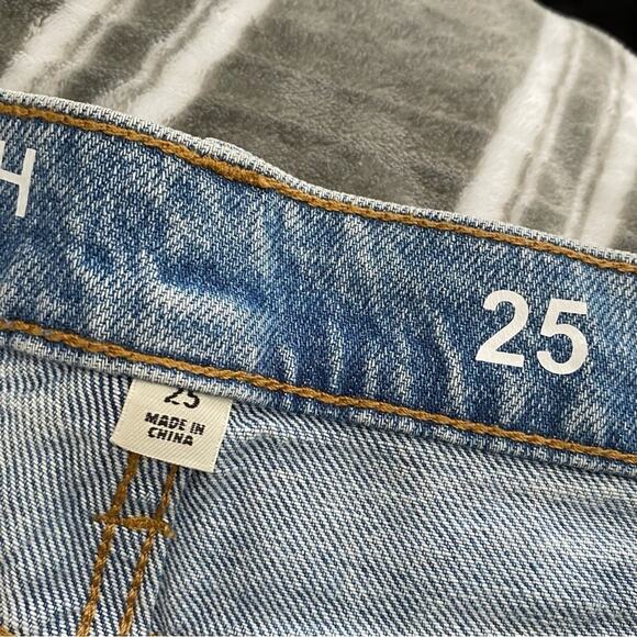 J.Crew Full-Length Demi Boot Jeans Light Indigo Wash High Rise Stretch Denim 25 - Picture 9 of 11